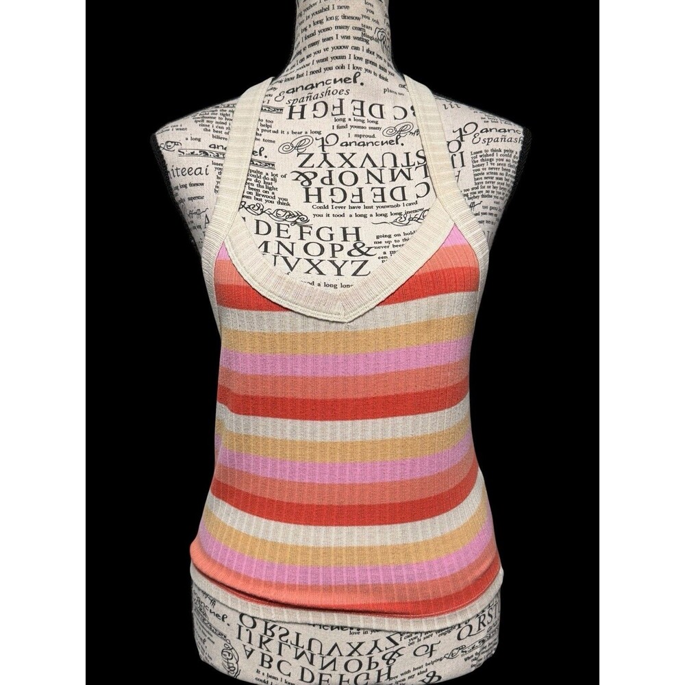 Ripcurl Women's Tank Horizontal Striped Medium Surfer Skateboarding